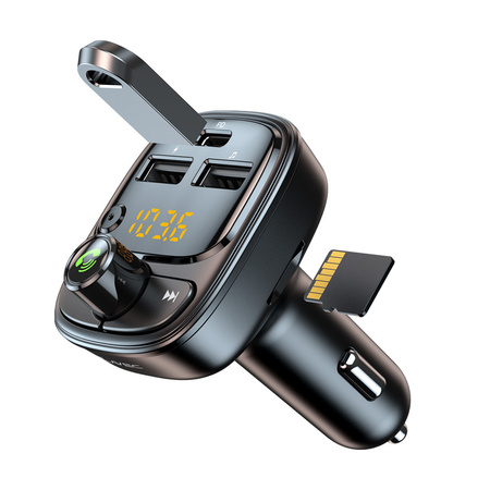 Blavec FM-Transmitter Flash TR-06 MP3, Bluetooth - 2xUSB + Typ C - PD 30W (TFMFTR06-B) schwarz