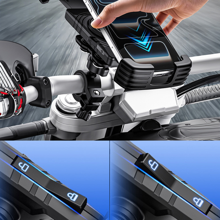Blavec Fahrrad-/Motorradhalterung fürs Telefon BVC-01 Velo für den Lenker - Schwarz