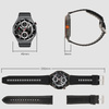 Blavec Smartwatch U-02 Kenzo HD AMOLED Voice Call + 1 Armband - Schwarz