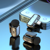 Blavec Kabelloses Krawattenmikrofon MK-03 ClipGo x2 fürs Telefon USB-C - Silber