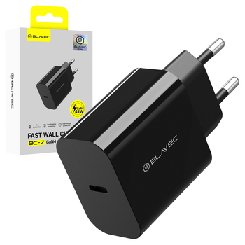Blavec Netzladegerät BC-7 GaN4 USB-C PD QC 45W 3A - Schwarz