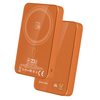 Blavec Magnetische Powerbank fürs Telefon BJ-04 10000 mAh 22,5W 3in1 kompatibel mit MagSafe USB-C - Orange Glas