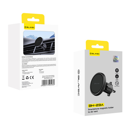 Blavec Autohalterung BH-23A magnetisch für das Lüftungsgitter (BH23-MAVA) schwarz