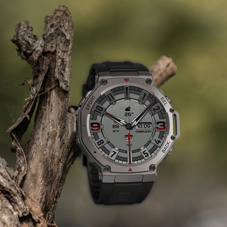 Blavec Smartwatch M-04 AMOLED GPS Voice Call + 1 Armband - Graphit