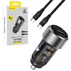 Blavec Autoladegerät BS-05B-C Nitro - USB + Typ C - QC 3.0 83W mit Kabel Typ C auf Typ C (CCBS05BCN-UCB) schwarz