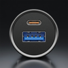 Blavec Autoladegerät BS-01B-C Road - USB + Typ C - QC 3.0 18W PD 20W mit Kabel Typ C auf Typ C (CCBS01BCR-UCB) schwarz