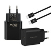 Blavec Netzladegerät BC-9 USB-C PD 20W 3A mit USB-C-Kabel - Schwarz