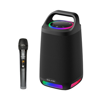 Blavec Głośnik Bezprzewodowy Bluetooth TWS Karaoke WS-01 - 160W z mikrofonem (WS01-MB) czarny