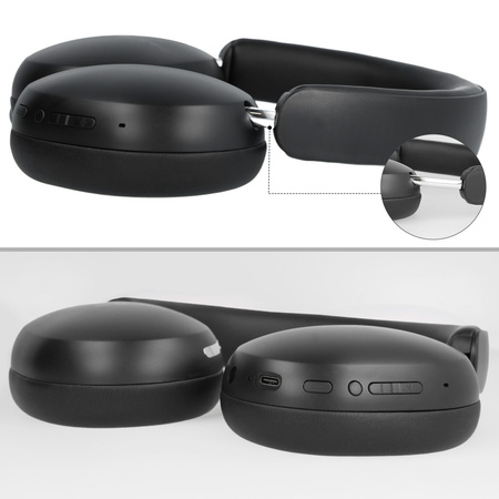 Blavec Słuchawki nauszne Bluetooth BO-13 Bass Aceonix ANC (BO13-B) czarne
