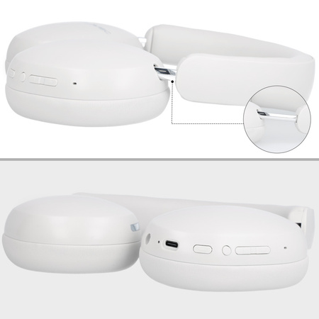 Blavec Over-Ear-Bluetooth-Kopfhörer BO-13 Bass Aceonix ANC - Weiß