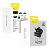 Blavec Kabelloses Krawattenmikrofon MK-02 ClipGo x2 fürs Telefon USB-C Lightning BT - Schwarz