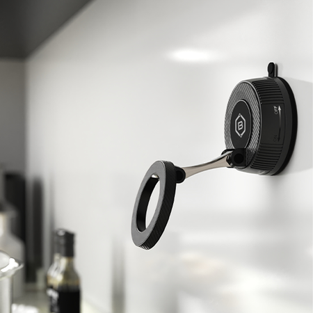 Blavec Autohalterung fürs Telefon BHV-03 Magnetisch Vakuum mit Gel für Scheibe oder Armaturenbrett - Schwarz