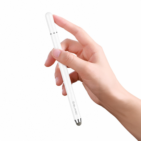 Blavec Passiver Eingabestift Pen Stylus BPS-02 Universal 2-in-1 (BPS02-UW) weiß