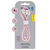 Blavec Kabel Candy mit Geflecht USB auf USB-C PD 60W 3A 2 m - Rosa
