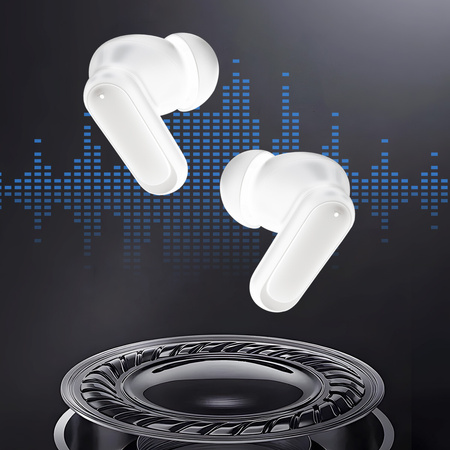 Blavec Bluetooth-Kopfhörer TWS Speak AI mit Live-Übersetzung - Weiß