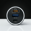 Blavec Autoladegerät BS-06D-C Trip - USB + 2xTyp C - QC 3.0 95W mit Kabel Typ C auf Typ C (CCBS06DCQ-U2CB) schwarz