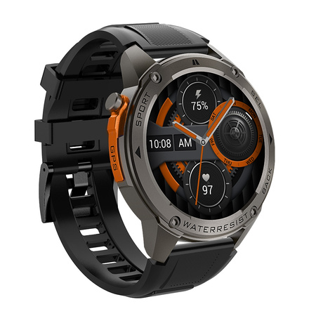 Blavec Smartwatch M-03 AMOLED GPS Voice Call + 1 Armband - Graphit