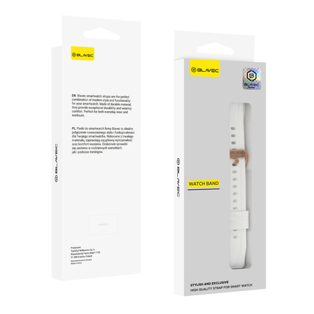 Blavec Universalarmband für W-17 Amber 18mm Silikon - Weiß