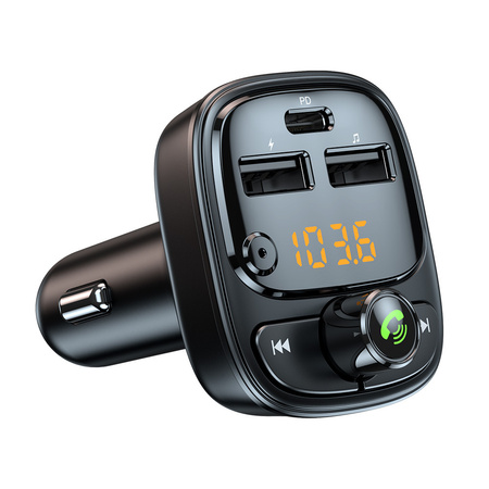 Blavec FM-Transmitter Flash TR-06 MP3, Bluetooth - 2xUSB + Typ C - PD 30W (TFMFTR06-B) schwarz