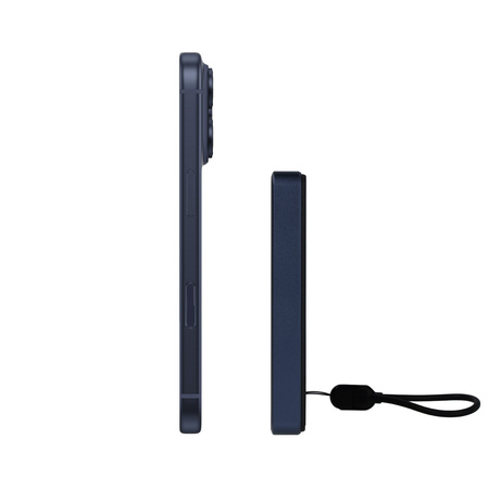 Blavec Magnetische Powerbank fürs Telefon BJ-03 10000 mAh 22,5W 3in1 kompatibel mit MagSafe USB-C - Marineblau Aluminium