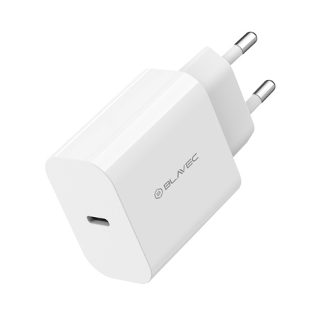 Blavec Netzladegerät BC-9 USB-C PD 20W 3A mit USB-C-Kabel - Weiß