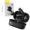Blavec Kabelloses Krawattenmikrofon MK-02 ClipGo x2 fürs Telefon USB-C Lightning BT - Schwarz