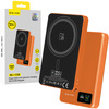 Blavec Magnetische Powerbank fürs Telefon BJ-03 10000 mAh 22,5W 3in1 kompatibel mit MagSafe USB-C - Orange Aluminium
