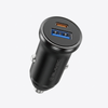 Blavec Autoladegerät BS-01B-C Road - USB + Typ C - QC 3.0 18W PD 20W mit Kabel Typ C auf Typ C (CCBS01BCR-UCB) schwarz
