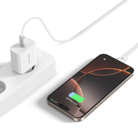 Blavec Netzladegerät BC-9 USB-C PD 20W 3A mit USB-C-Kabel - Weiß