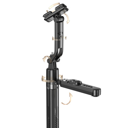 Blavec Selfie Stick Aluminium Move AI tracker Q-01 Auto pop tripod + pilot 1,80 metra ze śledzeniem twarzy (SSAQ01-APTRB180) czarny