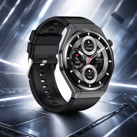 Blavec Smartwatch U-02 Kenzo HD AMOLED Voice Call + 1 Armband - Schwarz