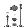 Blavec Selfie-Stick Aluminium Coco Mini P05 kompatibel mit MagSafe Tripod + Fernbedienung + Befestigung 0,41 m - Schwarz