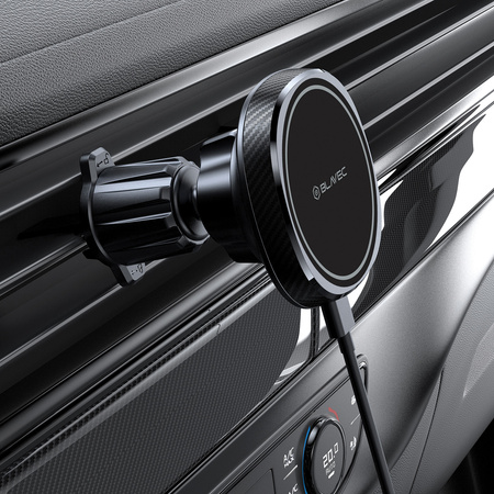 Blavec Autohalterung BHC-06B 15W magnetisch mit induktivem Laden und aktiver Kühlung für das Lüftungsgitter (BHC06B-MAVIB) schwarz