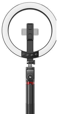 Blavec Lampa pierścieniowa Selfie Aluminium Aura LED RGB Ring P-50 25cm tripod + pilot + 2,3 metra (RLP50-TRB23) czarny