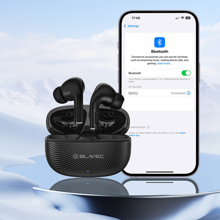 Blavec Bluetooth-Ohrhörer TWS BW-02 Carbon - Schwarz