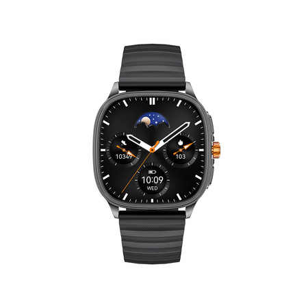 Blavec Smartwatch U-01 Mohito HD AMOLED Voice Call + 1 Armband - Schwarz
