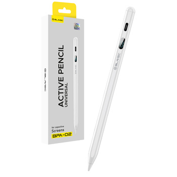 Blavec Rysik Pojemnościowy Pen Active BPA-02 Uniwersalny - Biały