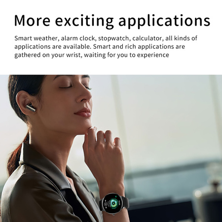 Blavec Smartwatch Vesta HD AMOLED - Schwarz