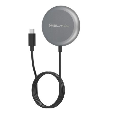 Blavec Induktives Ladegerät BQI-03 Qi2 15W Magnetisch kompatibel mit MagSafe - Schwarz