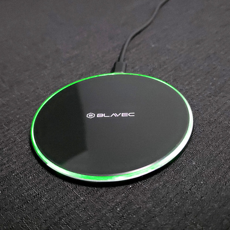 Blavec Induktives Ladegerät BQI-07 Qi 15W UniCharge - Schwarz Glas