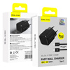 Blavec Netzladegerät BC-6 GaN4 USB-C PD QC 33W 3A mit USB-C-Kabel - Schwarz