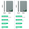 Blavec Power Bank 5000mAh BJ-04 Ultra Slim 7,8mm - Typ C - 22,5W magnetyczny indukcyjny Magsafe 3 w 1 (PBBJ04-MC5G) szary