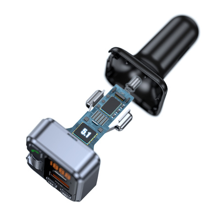 Blavec FM-Transmitter Flash TR-05 MP3, Bluetooth - USB + Typ C - PD 30W (TFMFTR05-B) schwarz