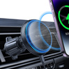Blavec Uchwyt Samochodowy do Telefonu BH-05 Indukcyjny MagSafe 15W z Chłodzeniem Cooling Fan System na Kratkę