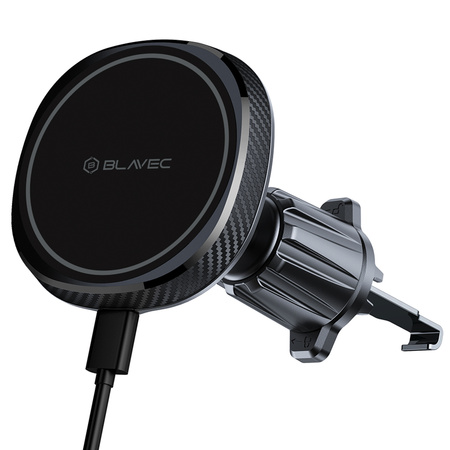 Blavec Autohalterung BHC-06B 15W magnetisch mit induktivem Laden und aktiver Kühlung für das Lüftungsgitter (BHC06B-MAVIB) schwarz