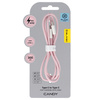 Blavec Candy kabel w oplocie - Typ C na Typ C - PD 60W 3A 3 metry (CCA-CC3P30) różowy