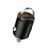 Blavec Autoladegerät BS-02B-C Aero - USB + Typ C - QC 3.0 18W PD 30W mit Kabel Typ C auf Typ C (CCBS02BCA-UCB) schwarz