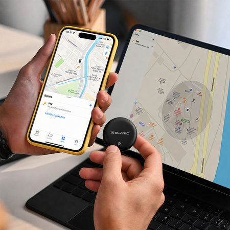 Blavec Lokalizator GPS Tag BTG-01 - Bluetooth Tracker Dual Apple & Android (BTBTG01-B) czarny