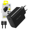Blavec Netzladegerät BC-8 GaN4 USB-C PD QC 65W 3A mit USB-C-Kabel - Schwarz