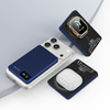 Blavec Magnetische Powerbank fürs Telefon BJ-03 10000 mAh 22,5W 3in1 kompatibel mit MagSafe USB-C - Marineblau Aluminium